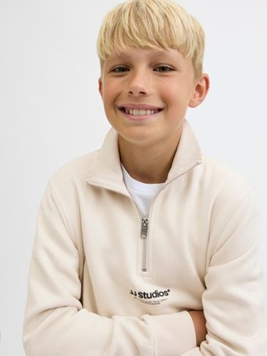 Jack & Jones Soho Quarter Zip genser til junior - moonbeam
