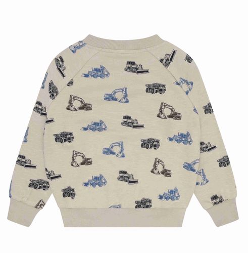 Minymo Gravemaskin genser til barn - feather gray
