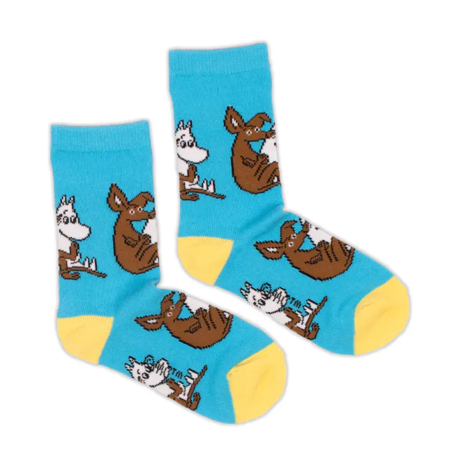 Hovedbilde Moomin Sokker til barn, Sniff & Mummitrollet